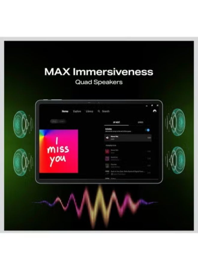 AIR TAB 20 MAX  Android 13 Tablet – 16GB RAM, 1TB Storage, 4G LTE + Wi-Fi, Full HD Display, Long Battery Life, Touch Pen, Bluetooth Neckband & Wireless Keyboard – Sleek Gray - Image 5